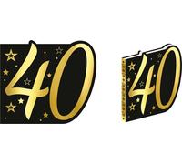 Carte Anniversaire 18 ans Étoiles d'or Fête Décoration Félicitations Carnaval Célébration Moments brillants Highlight Célébration, Couleur : Noir