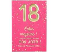 KBC Carte Anniversaire - Enfin majeure ! Aujourd'hui c'est ton jour !