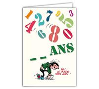 Carte Anniversaire Gaston Lagaffe … ans - Pour tous les âges