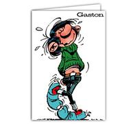 Carte Anniversaire Gaston Lagaffe je nose pas - Avec Enveloppe Illustrée 17,5x12cm - Fabriqué en France - GLCT-0227