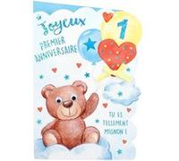 Carte Anniversaire - Joyeux premier anniversaire Tu es tellement minion 1 an