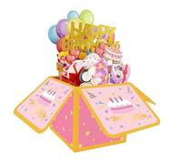 Carte Anniversaire Pop-Up 3D avec Enveloppe - Carte de Vœux Originale pour Femme, Sœur, Amie - Cadeau Unique et Souvenir pour Fête d’Anniversaire
