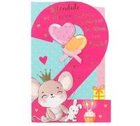 Carte Anniversaire - Splendide et merveilleuse, à présent tu fêtes tes 2 ans !