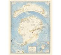 Carte - Antarctique - Géographie nostalgique - Edward Percival Bayliss - Reliefs Editions - Coffret - Atlas / carte