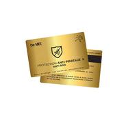 CARTE ANTI-PIRATAGE RFID METALLIQUE - Motif aléatoire - Vendu à l'unité