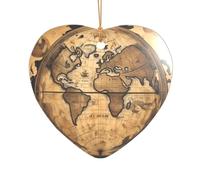 Carte antique du monde imprimé Globe Cadeau de fête prénuptiale Mr & Mrs Décoration de Noël Un cadeau souvenir de mariage unique
