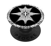 Carte astrologienne - for Warriors of Light & Darkness Bright BG PopSockets PopGrip Adhésif