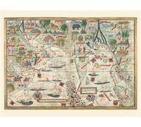 Carte - Atlas Miller - Océan Indien Nord avec l’Arabie et l’ Edition bilingue français-anglais - Lopo Homem - Reliefs Editions - Coffret - Atlas / carte