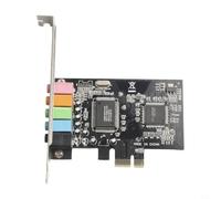 Carte audio PCI Express 5.1 6 canaux pour PC, adaptateur son interne avec entrée micro et sortie casque pour jeux et karaoké