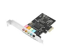 Carte Audio Stéréo PCI E 5.1, Carte Son de Jeu 6 Canaux, Carte Son Interne pour Windows 7 / Vista/XP 32/64 Bits, Compatible avec Les Effets Audio DirectSound 3D et EAX