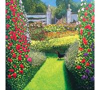 Carte avec enveloppe Chien dans le jardin Easton Walled