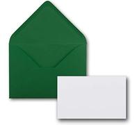 Carte avec enveloppe individuelle DIN A8 7,1 x 4,5 cm avec enveloppes C8 7,6 x 5,2 cm , patte gommée