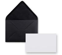 Carte avec enveloppe individuelle DIN A8 7,1 x 4,5 cm avec enveloppes C8 7,6 x 5,2 cm , patte gommée