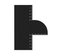 Carte Barber Hirline Edge - Modèle D'amélioration Du Toilettage, Guide De Rasage Des Garnitures Droites | Outil D'accessoire D'indicateur De Mesure, Pochoir De Contour Lisse Avec Système De Ligne De C