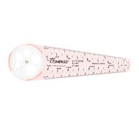 Carte blister orange de la boussole SAFE-T de Learning Resources Compas de s curit pour la classe Traceur g om trique 8 ans et plus