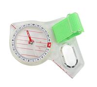 Carte Boussole, 9.6x7cm / 3.8x2.8in Multifonction Backpacking Pouce Orientation Boussole Navigation à échelle Claire avec Point Lumineux pour Le Voyage de Camping d'aventure