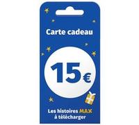 Carte cadeau 15 euros Max La Boîte à Histoires