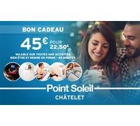Carte cadeau Groupon d une valeur de 45 € - à utiliser au Point Soleil Châtelet