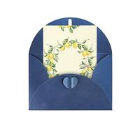 Carte cadeau imprimée citron, carte de vœux vierge pour toutes les occasions pour anniversaires, remerciements, fêtes, mariages, Noël, carte de félicitations