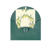 Carte cadeau imprimée citron, carte de vœux vierge pour toutes les occasions pour anniversaires, remerciements, fêtes, mariages, Noël, carte de félicitations