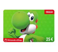 Carte cadeau numérique de 25€ à utiliser sur le Nintendo eShop