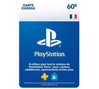 Carte cadeau numérique de 60€ à utiliser sur le PlayStation Store