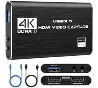 Carte Capture Vidéo HDMI 4K USB 3.0 Compatible avec Systèmes Windows, Linux