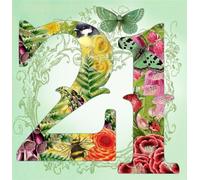 Carte carrée avec enveloppe Anniversaire 21