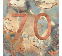 Carte carrée avec enveloppe Anniversaire 70