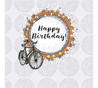 Carte carrée Swarovski CL0210 Anniversaire vélo