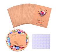 Carte - Carte Cœur en Pierre pour la Saint-Valentin,24 Cartes En Papier Amour Romantique - Pour Amis Camarades École Bureau Anniversaire Salle De Classe Voyage Vacances
