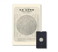 Carte - Carte de la lune - Géographie nostalgique - Edition bilingue français-anglais - Collectif - Reliefs Editions - Atlas / carte
