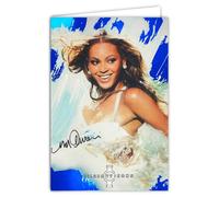 Carte Celebrity Icons Licence officielle Sidney Maurer Chanteuse Américaine Rap RnB - Carte Ouverte Blanche 23x17cm - Avec Enveloppe Blanche 12x17,5cm -Pour Anniversaire Départ Retraite Collectionneur