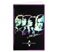 Carte Celebrity Icons Licence officielle Sidney Maurer Groupe Suédois Musique Pop 70s - Carte Ouverte Blanche 23x17cm Avec Enveloppe Blanche 12x17,5cm -Pour Anniversaire Départ Retraite Collectionneur
