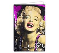 Carte Celebrity Icons Licence officielle Sidney Maurer Marilyn Monroe Actrice Chanteuse Américaine - Carte Ouverte Blanche 23x17cm - Avec Enveloppe Blanche 12x17,5cm -Pour Anniversaire Départ Retraite