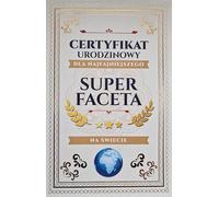 Carte certificat anniversaire Super Guy