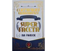 Carte certificat anniversaire Super Guy