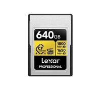 carte cfexpress pro type a gold 4.0 series 640gb r1800/w1650mb/s - vpg400