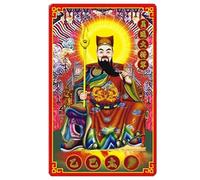 Carte Chinoise 2025,Carte Chinoise 2025 - Carte Feng Shui traditionnelle Carte porte-bonheur,Protection de la chance, cartes de prospérité festives de l’année du serpent pour les amis, les amoureux, l