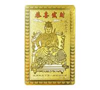 Carte chinoise Feng Shui Dieu de la richesse Carte de bonheur | Carte de dieu de la richesse Feng Shui chinoise La carte décorative de portefeuille symbolise la richesse et la chance pour les amis et