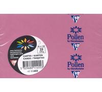 Carte Clairefontaine Petit Format 82x128 Lot 2 Paquets Rose Hortensia