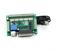 Carte CNC à 5 axes avec DB25 LPT et USB, interface d'isolation optocoupleur pour pilotes de moteur pas à pas Nema23 et machines de gravure VFD (nue)