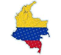 Carte Colombie Drapeau - Amérique latine, Le pays de la Sabrosura, 120 mm (4,7") Vinyle Bumper Sticker, Decal