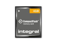 Carte CompactFlash Integral 4GB CFast FAT32 3.3/5V 0-70°C Dimensions 36x43x3.3mm Poids 12g - Réf INCF4GV2