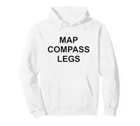 Carte Compas Jambes Course d'orientation Sweat à Capuche