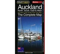 Carte complète - Auckland : nord, sud, est et ouest (Nouvelle-Zélande) | Kiwi Maps