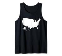 Carte continentale des États-Unis Débardeur