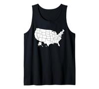 Carte continentale des États-Unis Débardeur