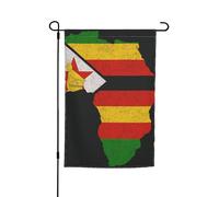 Carte contour de l'Afrique imprimé drapeau de jardin polyvalent et élégant pour toutes les saisons, décoration extérieure, porches, jardins