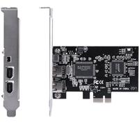 Carte contrôleur 1394a,Carte contrôleur PCI-E PCI Express FireWire 1394a IEEE 1394 avec câble Firewire